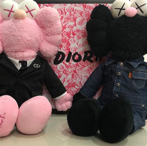 dior plush toy|kaws dior artist.